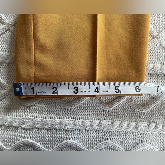 Topshop Golden Yellow Designer Slacks Women’s Size 6 - Picture 11 of 15